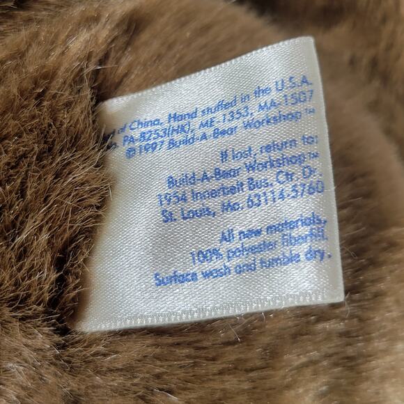 Original 1997 Classic 1st Edition Build A Bear Vintage Teddy 12” Chocolate Brown - Picture 9 of 14